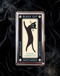 Saint Black Cat – Safety Match Edition metal art wallet by The Saints Club