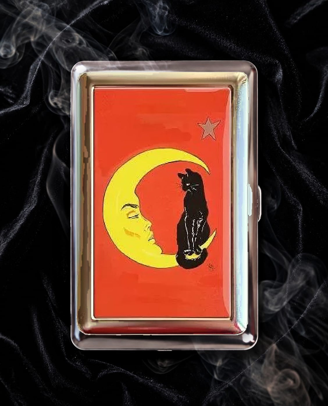 Saint Luna – The Crescent Edition metal art wallet by The Saints Club