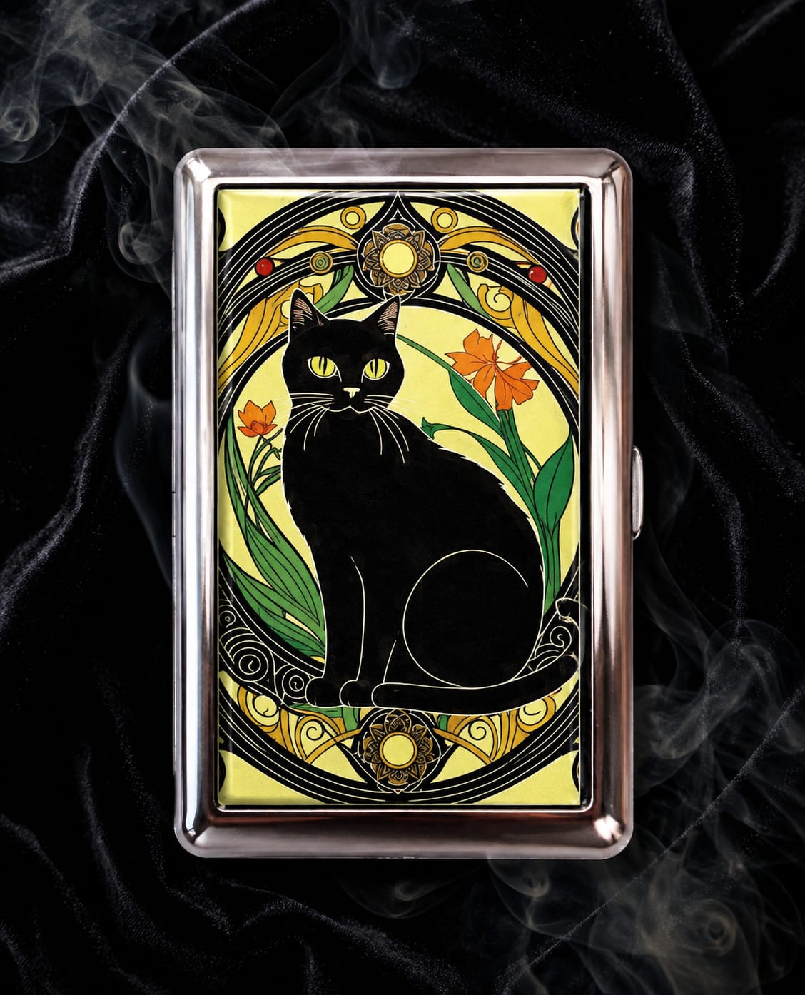 Saint Nouveau – The Stained Glass Edition metal art wallet by The Saints Club